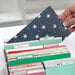 Scrapbook.com - Craft Room Basics - Pocket Cards Organizer - with Tabbed Dividers - Cools