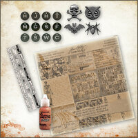 Ranger Ink - Tim Holtz - 12 x 12 Halloween Kit - Hobgoblin