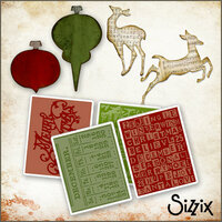 Sizzix - Tim Holtz - Christmas - Die Cutting and Embossing Kit - Trim A Tree