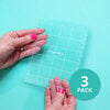 Scrapbook.com - Clearly Amazing Multi-Use Mat - Light Grip - Transparent with Grid - Mini - 3 pack