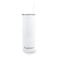 Scrapbook.com - Life Handmade - Tall Tumbler with Straw - White - 20oz