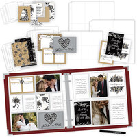 Scrapbook.com - Wedding Easy Albums Kit with Deep Red Album