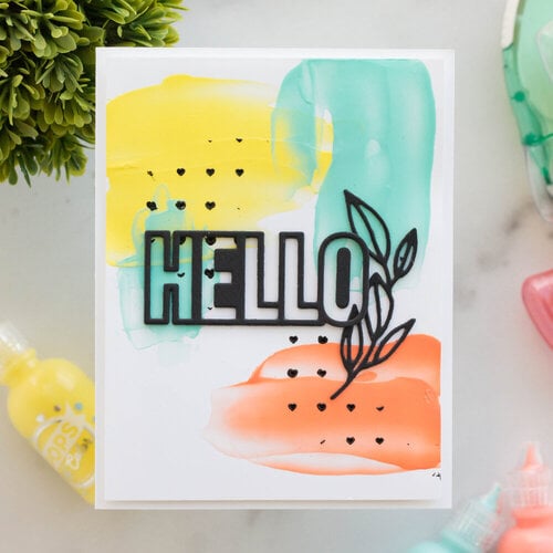 Scrapbook.com - Decorative Die Set - Card Maker Block Words
