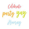 Scrapbook.com - Decorative Die Set - Celebration Party Sentiments