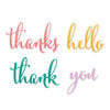 Scrapbook.com - Decorative Die Set - Thank You Sentiments