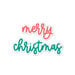 Scrapbook.com - Decorative Die Set - Merry Christmas Sentiments II