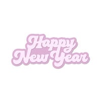 Scrapbook.com - Decorative Die Set - Happy New Year