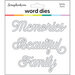 Scrapbook.com - Decorative Die Set - Beautiful Family Sentiments