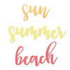 Scrapbook.com - Decorative Die Set - Summer Beach Sentiments