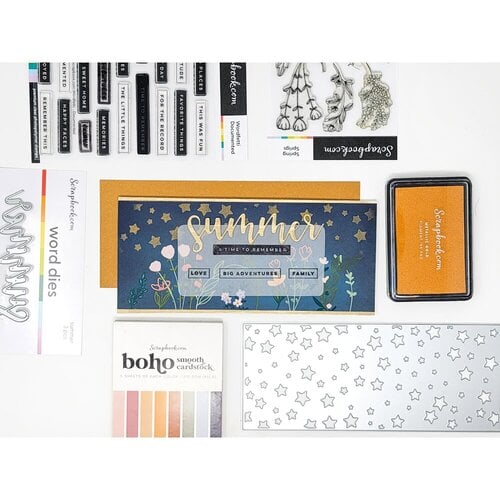 Scrapbook.com - Decorative Die Set - Summer Beach Sentiments