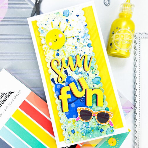 Scrapbook.com - Decorative Die Set - Summer Beach Sentiments