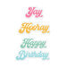 Scrapbook.com - Decorative Die Set - Birthday Sentiments