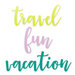 Scrapbook.com - Decorative Die Set - Travel and Vacation Sentiments