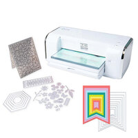 Sizzix - Big Shot Switch Plus Machine Die Cutting Bundle - White - Nested Flag Banners