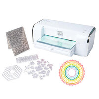 Sizzix - Big Shot Switch Plus Machine Die Cutting Bundle - White - Nested Fancy Circle Borders