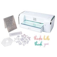 Sizzix - Big Shot Switch Plus Machine Die Cutting Bundle - White - Thank You Sentiments