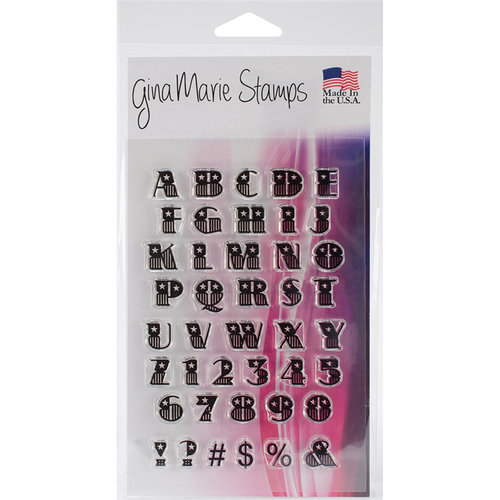 Gina Marie - Clear Acrylic Stamps - USA Font