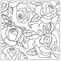 Gina Marie - Embossing Folder - 5 x 5 - Rose Garden