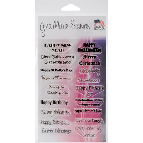 Gina Marie - Clear Acrylic Stamps - All Seasons