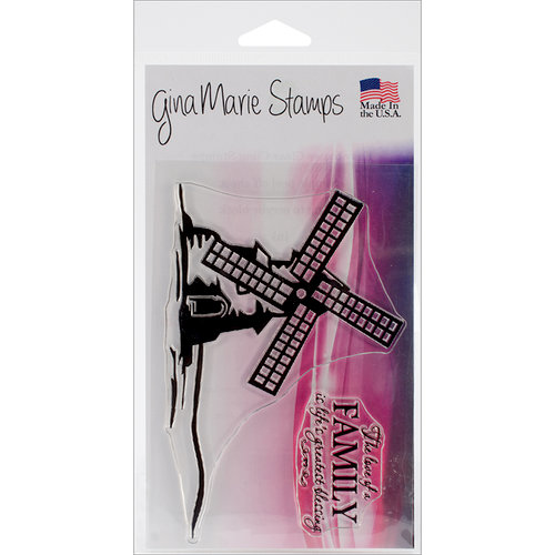 Gina Marie - Clear Acrylic Stamps - Windmill