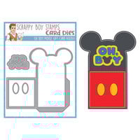 Scrappy Boy Stamps - Dies - Oh Boy Mouse Gift Card Holder