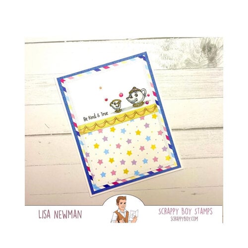 Scrappy Boy Stamps - Clear Photopolymer Stamps - Beauty & The Beast Scrappy Boy Stamps - Clear Photopolymer Stamps - Beauty & The Beast