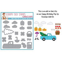 Scrappy Boy Stamps - Dies - Farm Truck Pop Up Envelope Add On Set Die