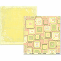 Scribble Scrabble - Naomi Collection - 12 x 12 Double Sided Paper - Retro Squares