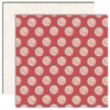 Scribble Scrabble - Double-Sided Paper - Yankee Doodle Collection by Cynthia Coulon - Scribbled Ivory Dots, CLEARANCE