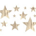 Studio Calico - Elementary Collection - Rub Ons - Stars - Woodgrain