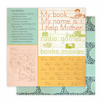 Studio Calico - Elementary Collection - 12 x 12 Double Sided Paper - Library, CLEARANCE