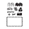 Studio Calico - Elementary Collection - Clear Acrylic Stamps - Jetsetter