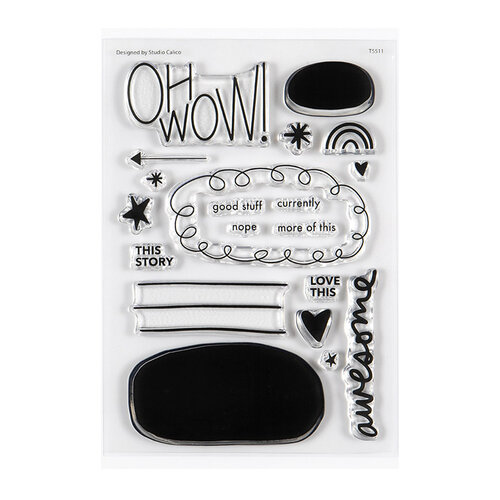 Studio Calico - Clear Photopolymer Stamps - Journaling Blocks