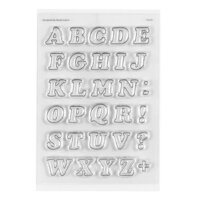 Studio Calico - Clear Photopolymer Stamps - Brady Alpha - Outline