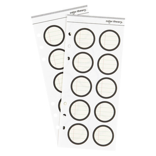 Studio Calico - Color Theory - Ledger Circle Label Sticker - Inky Black