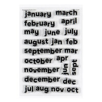 Studio Calico - Clear Photopolymer Stamps - Months