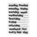 Studio Calico - Clear Photopolymer Stamps - Days of the Week