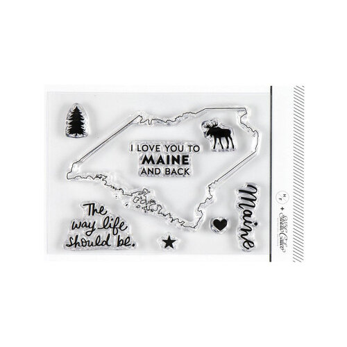 Studio Calico - Clear Photopolymer Stamps - I Love Maine