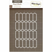 American Crafts - Studio Calico - Mister Huey's Color Mist - Stencils Mask - Elongated Hexagons