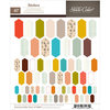 American Crafts - Studio Calico - Yearbook Collection - Cardstock Stickers - Elongated Hexagons