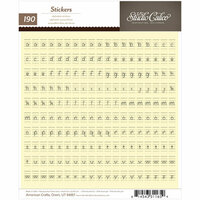 American Crafts - Studio Calico - Yearbook Collection - Cardstock Stickers - Tiny Alphabet