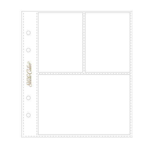 Studio Calico - 6 x 8 Photo Protectors for 2 Vertical 4 x 3 Photos and 1 Horizontal 4 x 6 Photo - 6 Pack