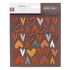 American Crafts - Studio Calico - Darling Dear Collection - 3 Dimensional Stickers - Printed Chipboard - Hearts