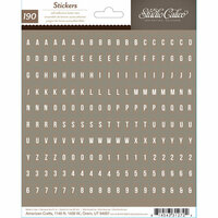 Studio Calico - Sundrifter Collection - Cardstock Stickers - Tiny Alphabet - Brown