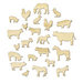 Studio Calico - Here and There Collection - Wood Veneer Pieces - Farm Animals