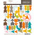 Studio Calico - Here and There Collection - Chipboard Stickers - Arrows