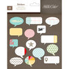 Studio Calico - Snippets Collection - Chipboard Stickers - Speech Bubbles