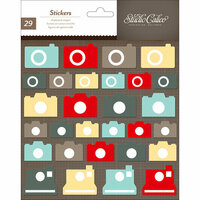 Studio Calico - Snippets Collection - Chipboard Stickers - Cameras
