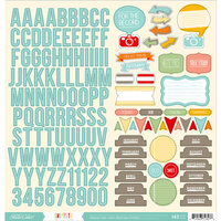 Studio Calico - Snippets Collection - 12 x 12 Cardstock Stickers