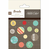American Crafts - Studio Calico - Snippets Collection - Epoxy Brads